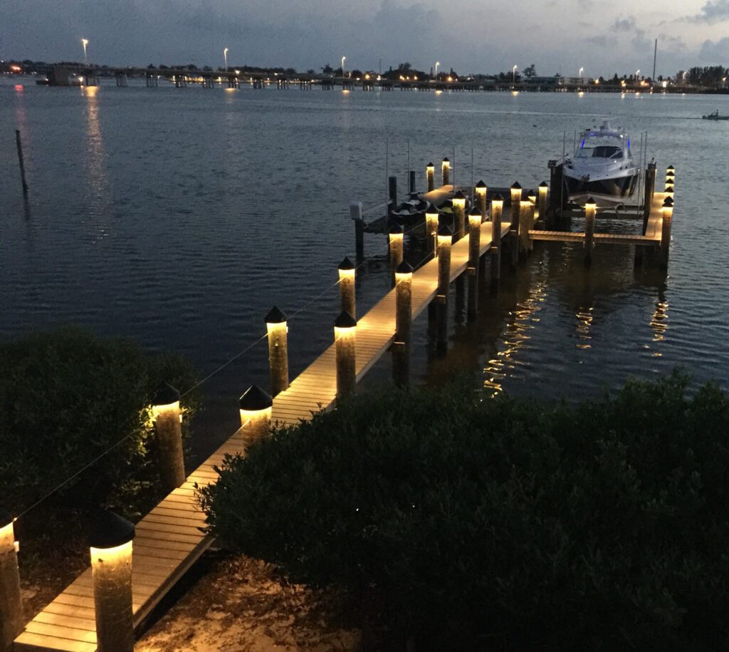 Dock Lighting Services, Palm Beach County Hardscape Pros