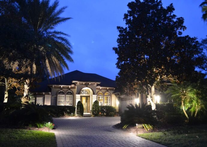 Outdoor LED Landscape Lighting Services, Palm Beach County Hardscape Pros